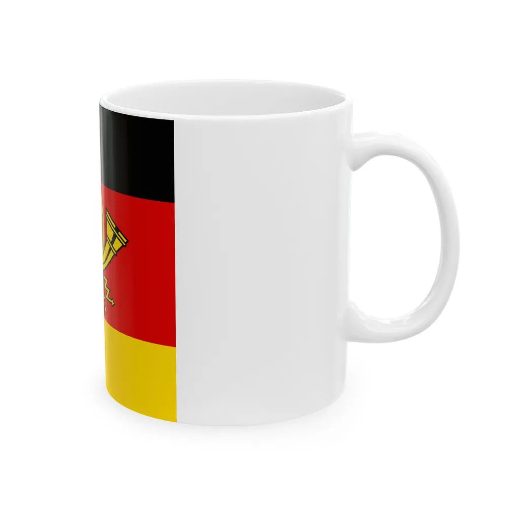 Flag of Minister of Deutsche Bundespost Germany - White Coffee Mug-Go Mug Yourself