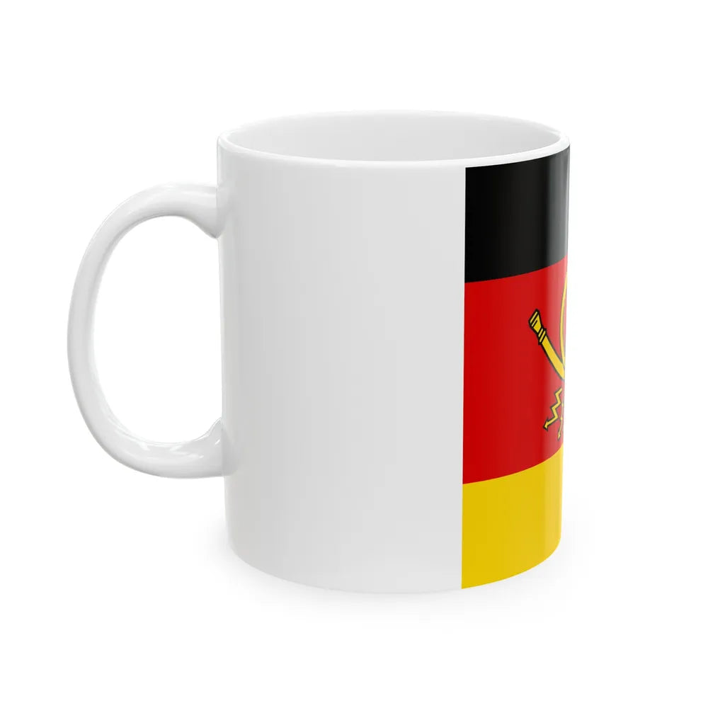 Flag of Minister of Deutsche Bundespost Germany - White Coffee Mug-Go Mug Yourself