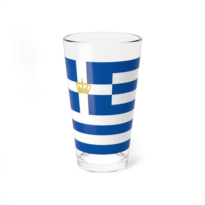 Flag of Minister of Navy of Greece 1914-1924 (Greece) Pint Glass 16oz 16oz - Go Mug Yourself