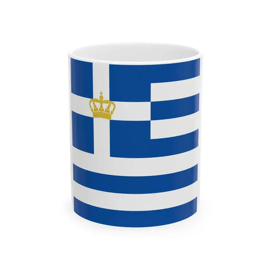 Flag of Minister of Navy of Greece 1914-1924 (Greece) White Coffee Mug 11oz - Go Mug Yourself