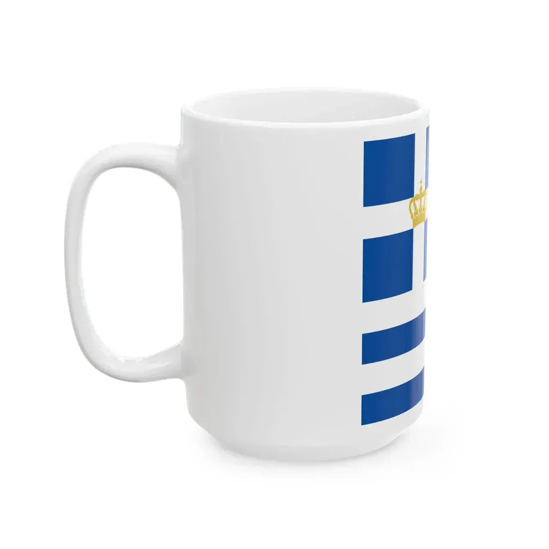 Flag of Minister of Navy of Greece 1914-1924 (Greece) White Coffee Mug - Go Mug Yourself