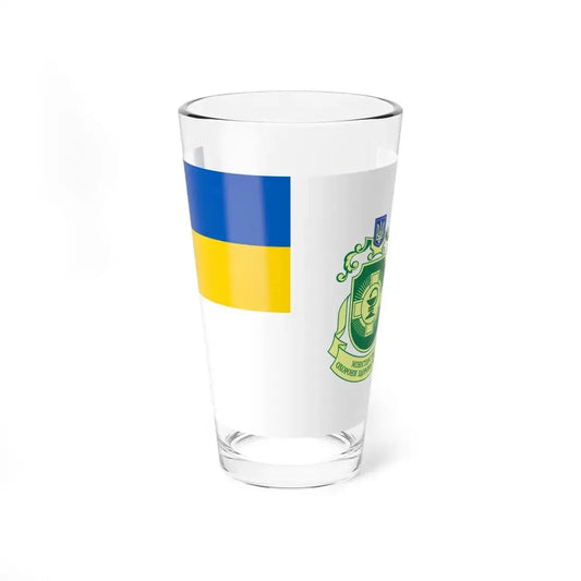 Flag of Ministry of Healthcare of Ukraine (Ukraine) Pint Glass 16oz 16oz - Go Mug Yourself