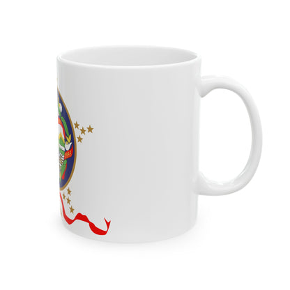 Flag of Minnesota 1893-1957 obverse 3.5 ratio (United States) White Coffee Mug-Go Mug Yourself
