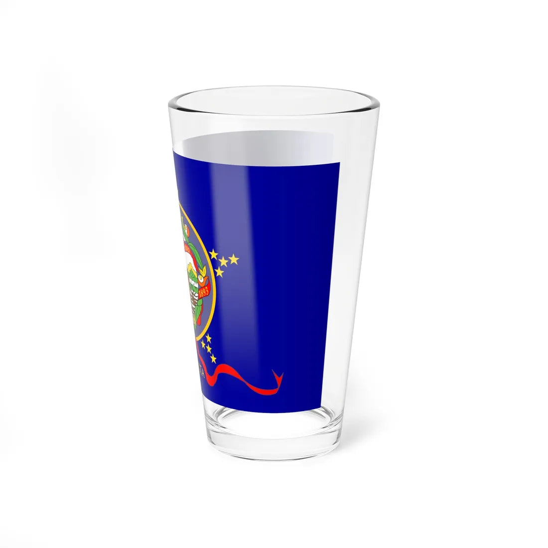 Flag of Minnesota 1893 (United States) Pint Glass 16oz - Go Mug Yourself
