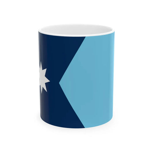 Flag of Minnesota as Paths (United States) White Coffee Mug 11oz - Go Mug Yourself