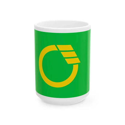 Flag of Minowa Nagano ceremonial (Japan) White Coffee Mug 15oz - Go Mug Yourself