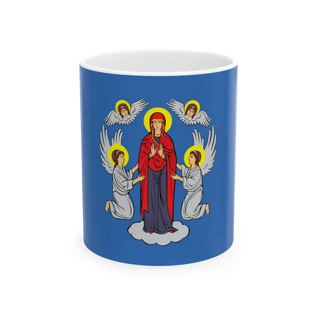 Flag of Minsk Belarus (Belarus) White Coffee Mug 11oz - Go Mug Yourself