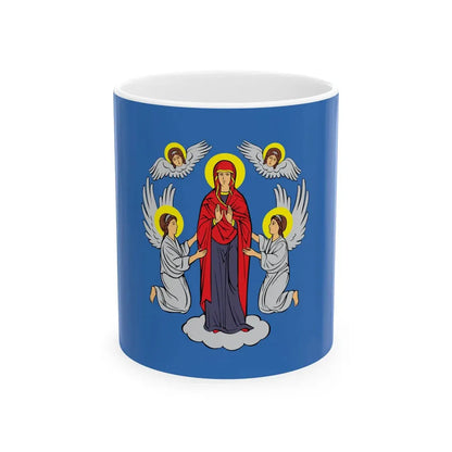 Flag of Minsk Belarus (Belarus) White Coffee Mug 11oz - Go Mug Yourself