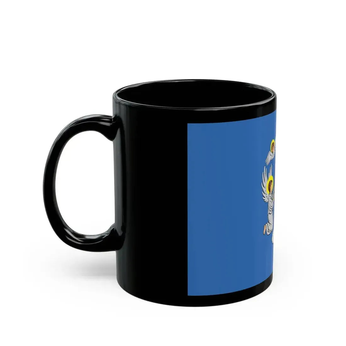 Flag of Minsk  Miensk Russia - Black Coffee Mug - Go Mug Yourself