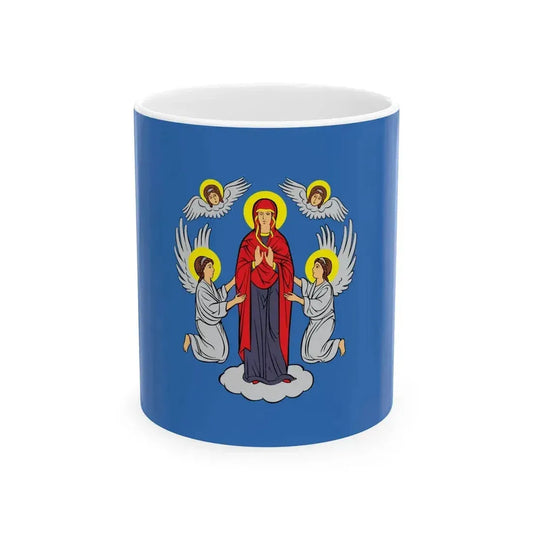 Flag of Minsk  Miensk Russia - White Coffee Mug 11oz - Go Mug Yourself