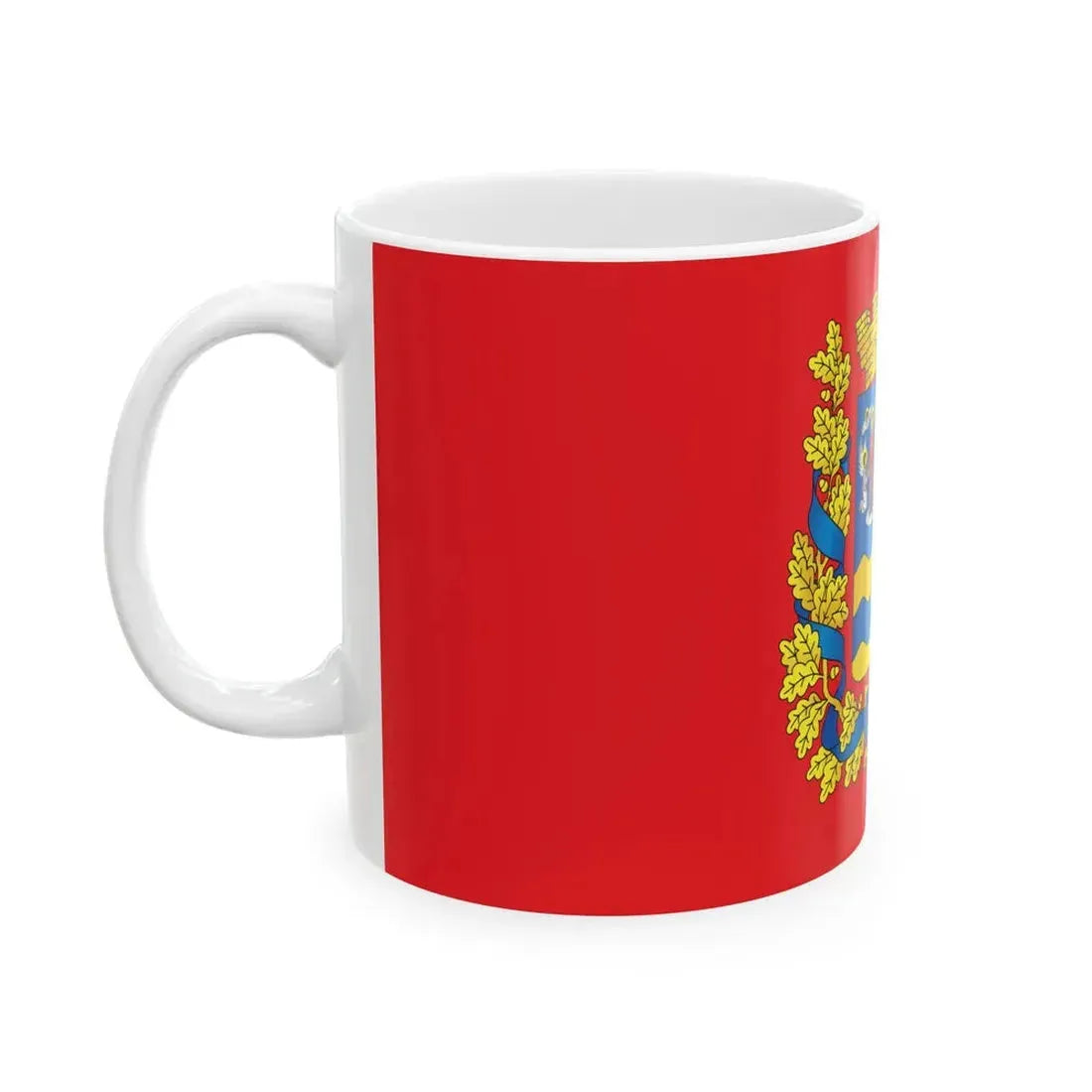 Flag of Minsk Voblast (Belarus) White Coffee Mug - Go Mug Yourself