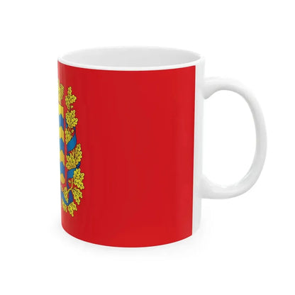 Flag of Minsk Voblast (Belarus) White Coffee Mug - Go Mug Yourself