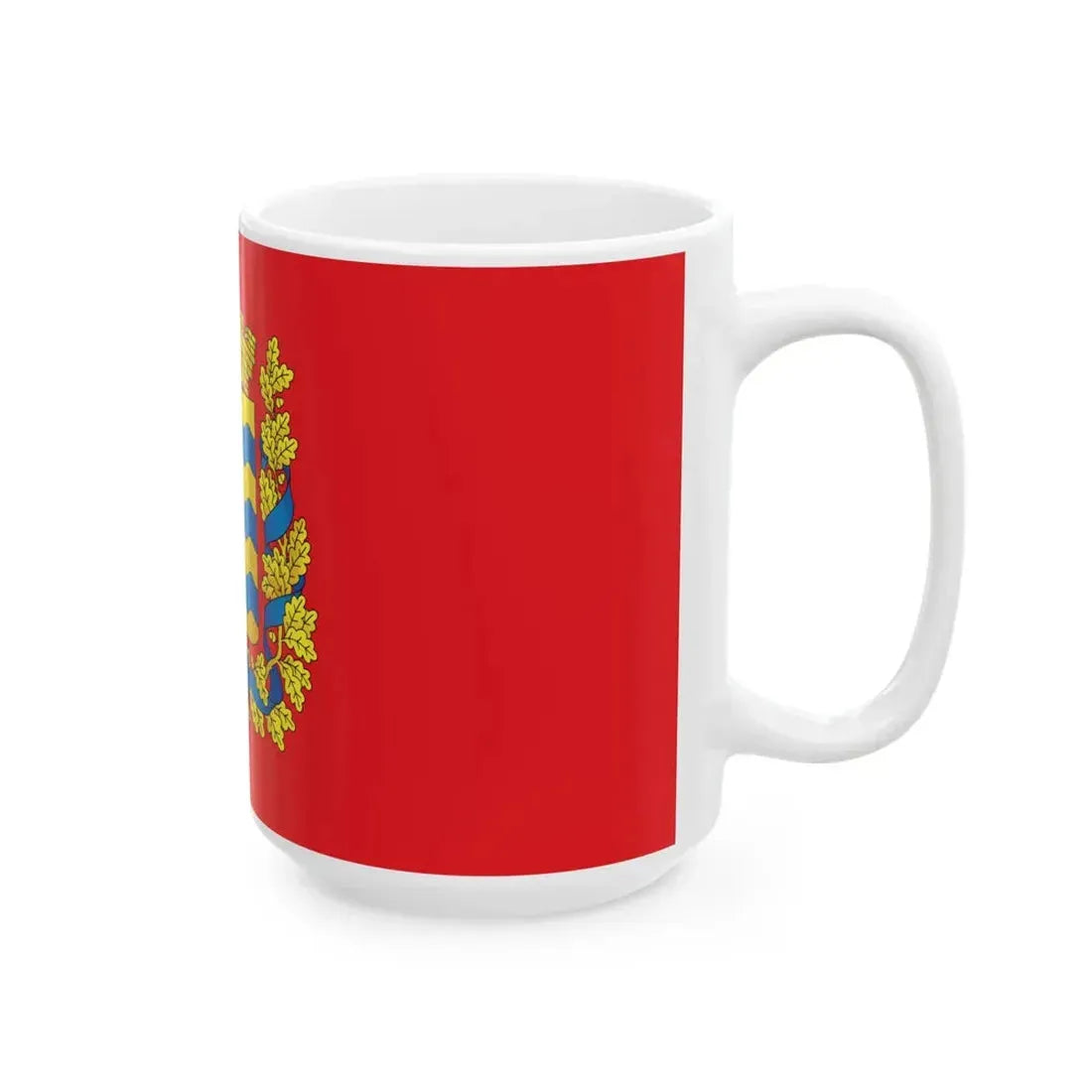 Flag of Minsk Voblast (Belarus) White Coffee Mug - Go Mug Yourself
