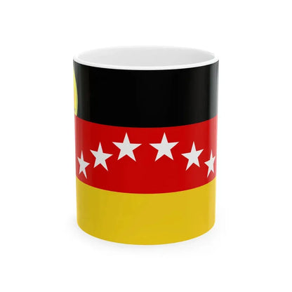 Flag of Miranda state (Iran) White Coffee Mug 11oz - Go Mug Yourself