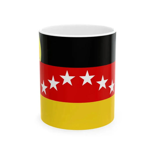 Flag of Miranda state (Iran) White Coffee Mug 11oz - Go Mug Yourself