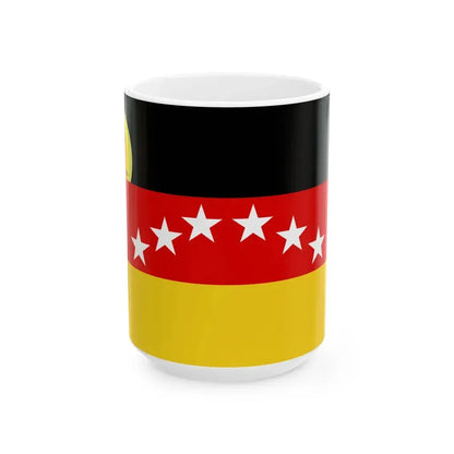 Flag of Miranda state (Iran) White Coffee Mug 15oz - Go Mug Yourself