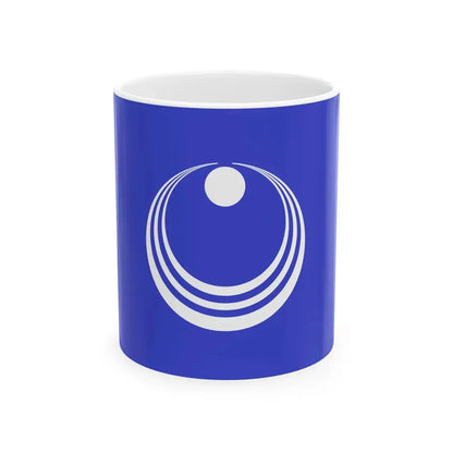 Flag of Misaki Chiba 1981-2005 (Japan) White Coffee Mug 11oz - Go Mug Yourself