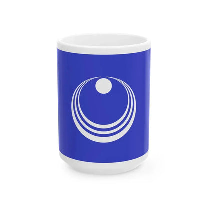 Flag of Misaki Chiba 1981-2005 (Japan) White Coffee Mug 15oz - Go Mug Yourself