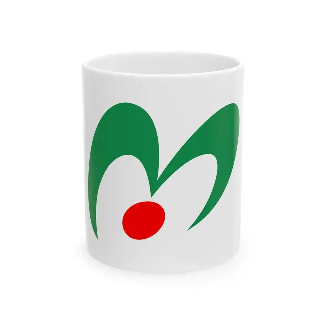 Flag of Misaki Okayama (Japan) White Coffee Mug 11oz - Go Mug Yourself