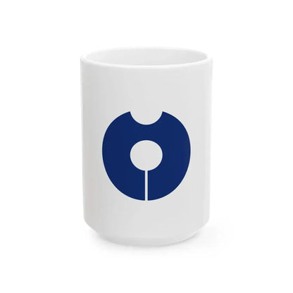 Flag of Misaki Osaka (Japan) White Coffee Mug 15oz - Go Mug Yourself