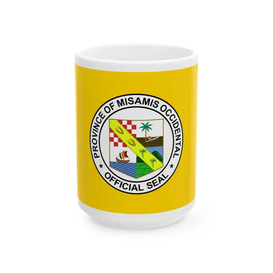 Flag of Misamis Occidental (Philippines) White Coffee Mug 15oz - Go Mug Yourself