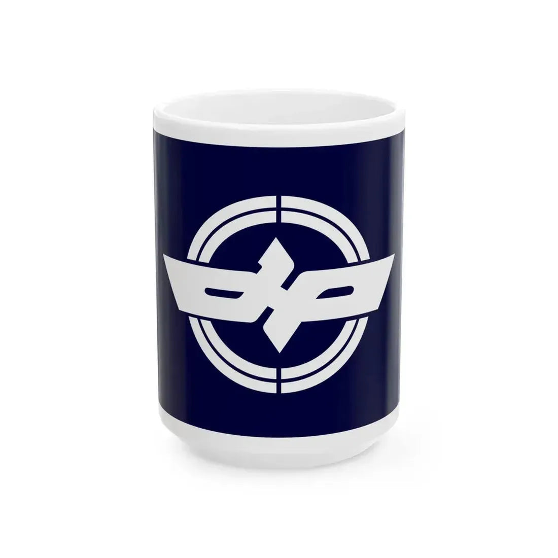 Flag of Misasa Tottori (Japan) White Coffee Mug 15oz - Go Mug Yourself