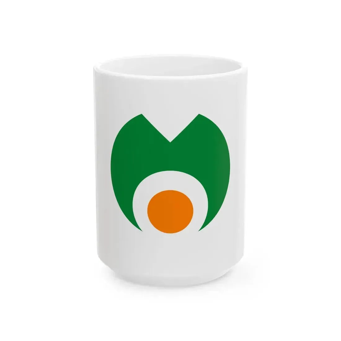 Flag of Misato Kumamoto (Japan) White Coffee Mug 15oz - Go Mug Yourself