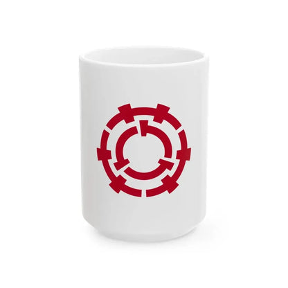 Flag of Misato Saitama (Japan) White Coffee Mug 15oz - Go Mug Yourself