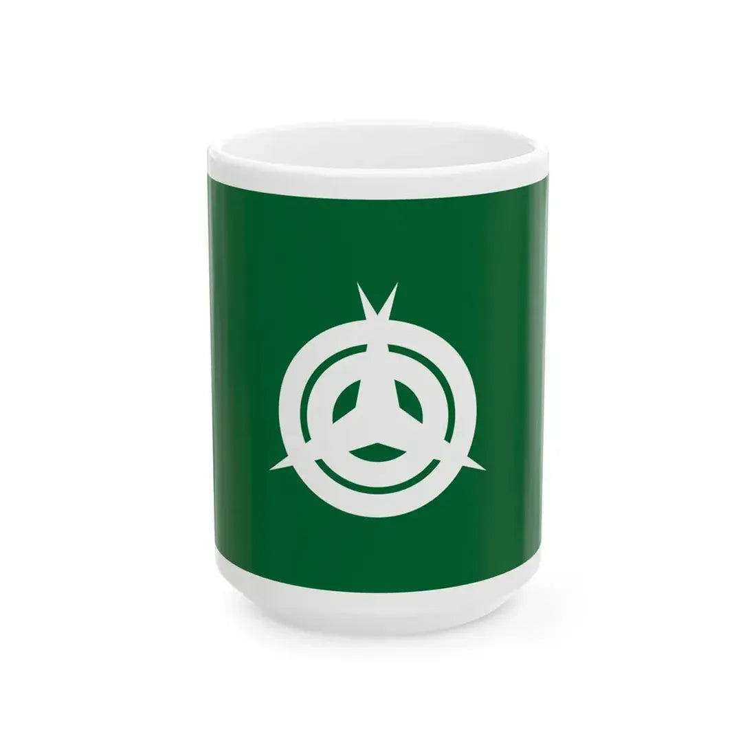 Flag of Misato Saitama town (Japan) White Coffee Mug 15oz - Go Mug Yourself