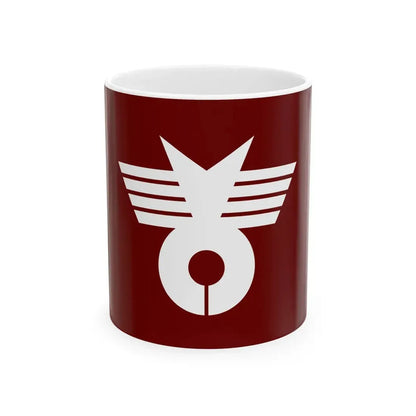 Flag of Misato Tokushima 1966-2004 (Japan) White Coffee Mug 11oz - Go Mug Yourself