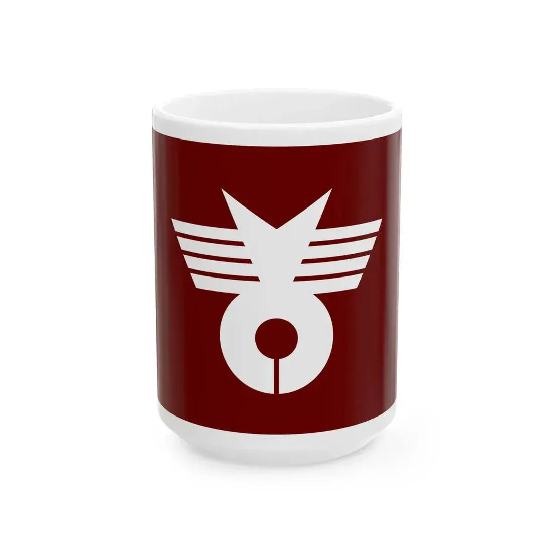 Flag of Misato Tokushima 1966-2004 (Japan) White Coffee Mug 15oz - Go Mug Yourself