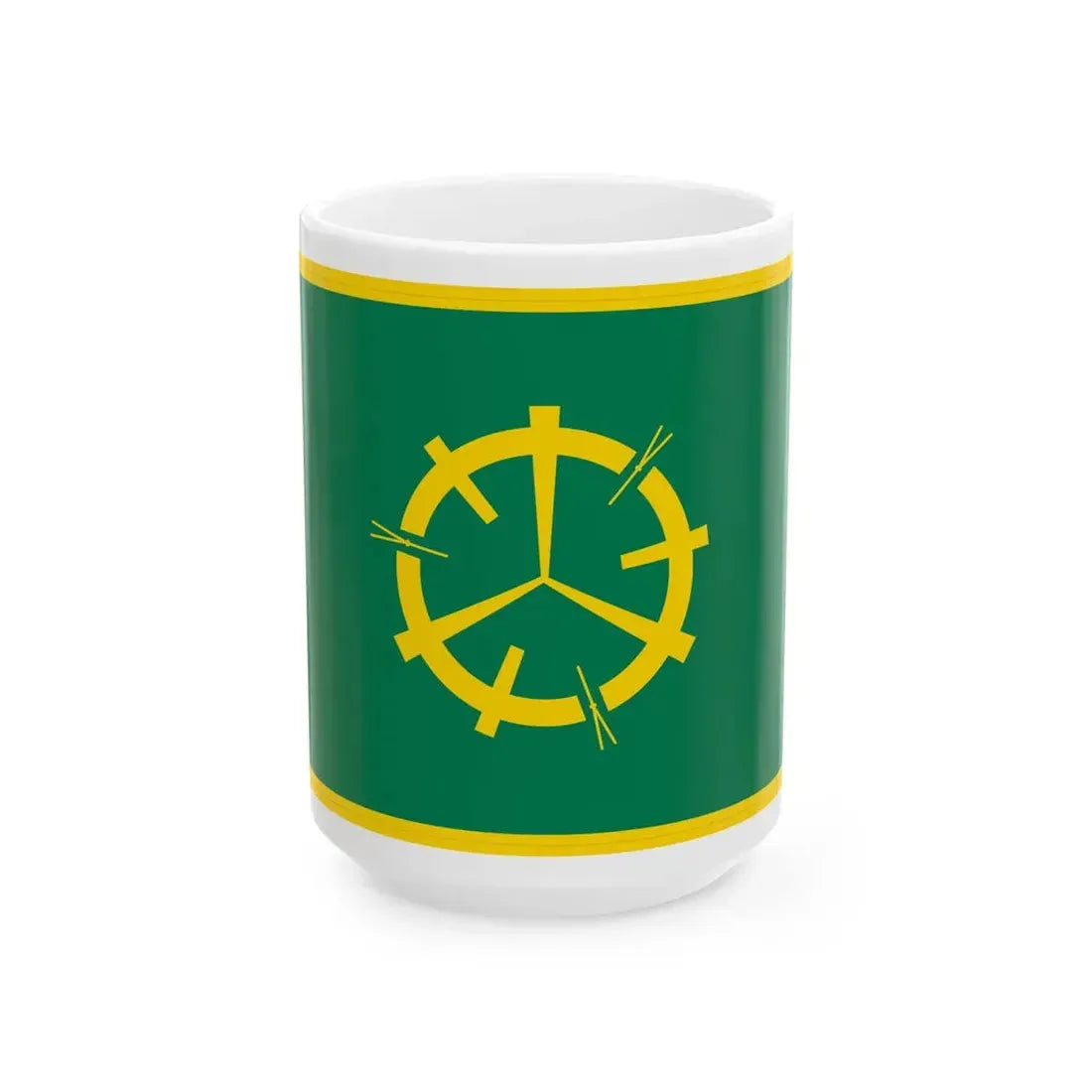 Flag of Misawa Aomori (Japan) White Coffee Mug 15oz - Go Mug Yourself