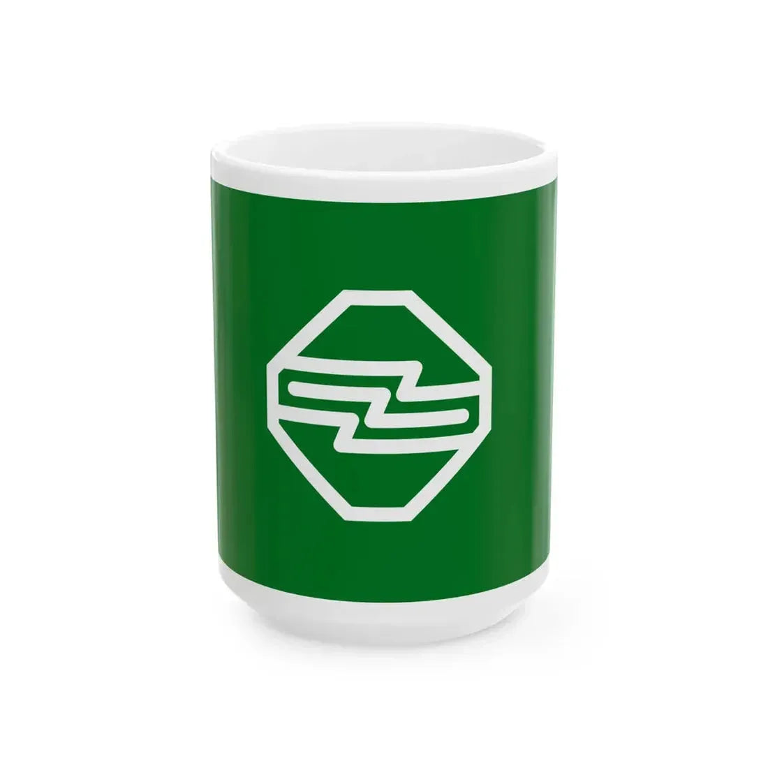 Flag of Mishima Shizuoka (Japan) White Coffee Mug 15oz - Go Mug Yourself