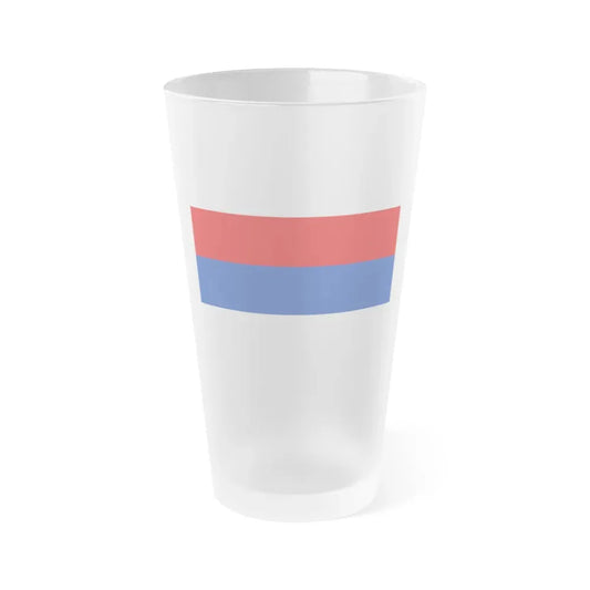 Flag of Misiones Province Argentina - Frosted Pint Glass 16oz 16oz Frosted - Go Mug Yourself
