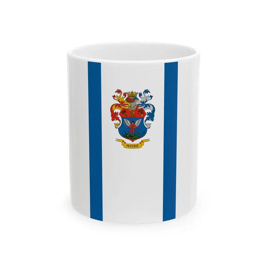 Flag of Miske (Hungary) White Coffee Mug 11oz - Go Mug Yourself