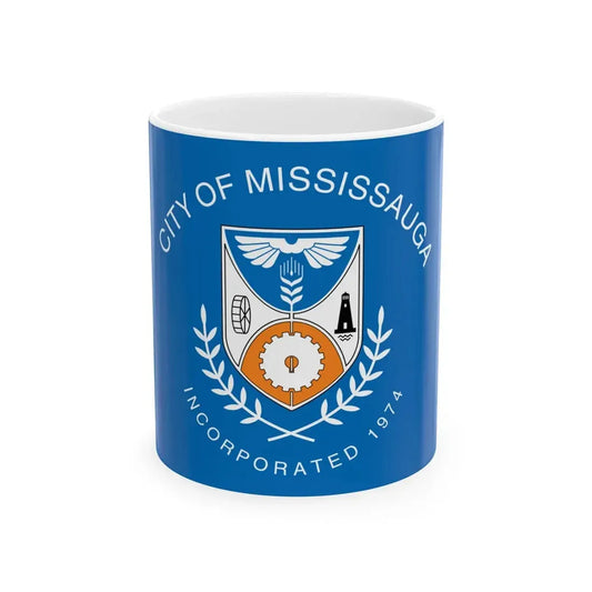Flag of Mississauga Ontario (Canada) White Coffee Mug 11oz - Go Mug Yourself
