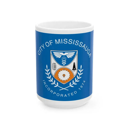Flag of Mississauga Ontario (Canada) White Coffee Mug 15oz - Go Mug Yourself