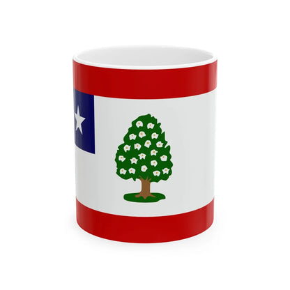 Flag of Mississippi 1861-1865 (United States) White Coffee Mug 11oz - Go Mug Yourself