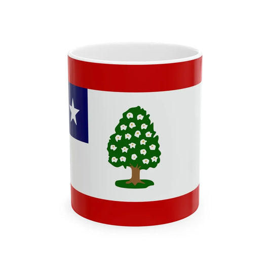 Flag of Mississippi 1861-1865 (United States) White Coffee Mug 11oz - Go Mug Yourself