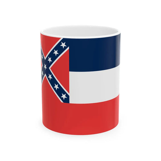 Flag of Mississippi 1894-1906 (United States) White Coffee Mug 11oz - Go Mug Yourself