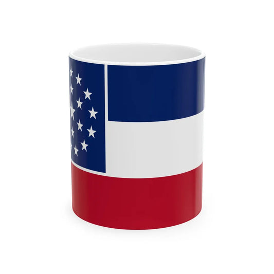 Flag of Mississippi 2001 proposal (United States) White Coffee Mug 11oz - Go Mug Yourself