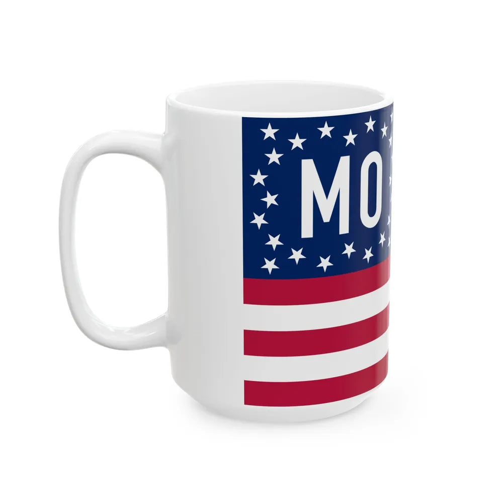 Flag of Missouri 1909 Proposal (United States) White Coffee Mug - Go Mug Yourself