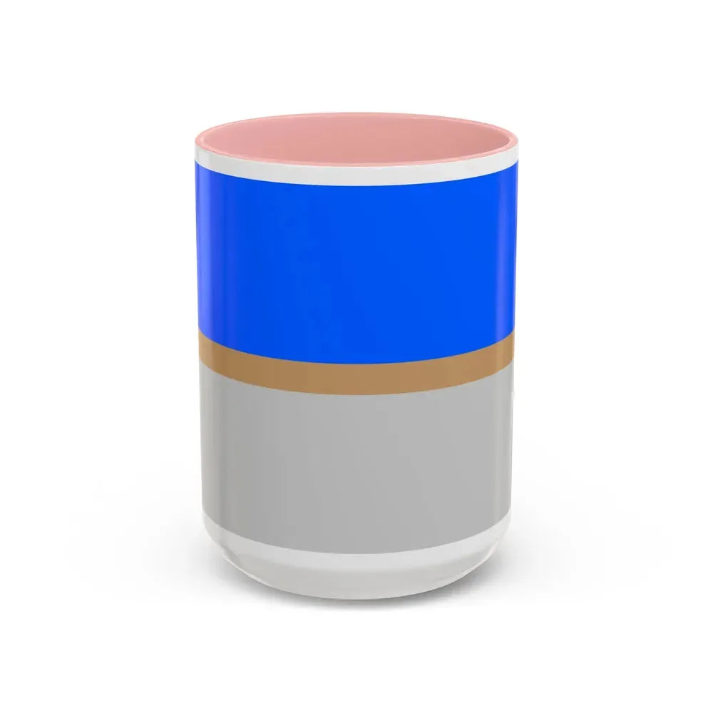 Flag of Mistissini Canada - Accent Coffee Mug 15oz Pink - Go Mug Yourself