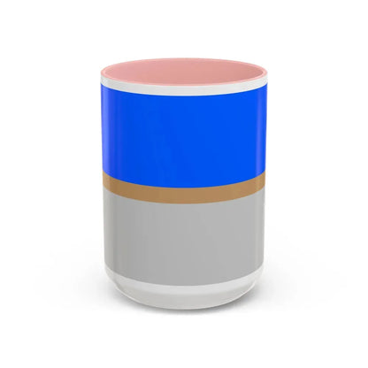Flag of Mistissini Canada - Accent Coffee Mug 15oz Pink - Go Mug Yourself