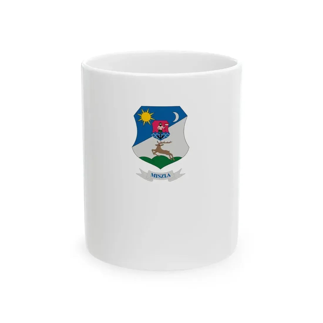 Flag of Miszla vertical (Hungary) White Coffee Mug 11oz - Go Mug Yourself