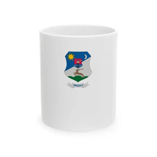 Flag of Miszla vertical (Hungary) White Coffee Mug 11oz - Go Mug Yourself