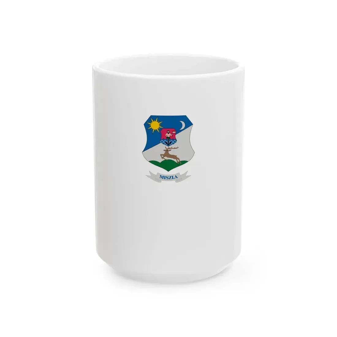 Flag of Miszla vertical (Hungary) White Coffee Mug 15oz - Go Mug Yourself