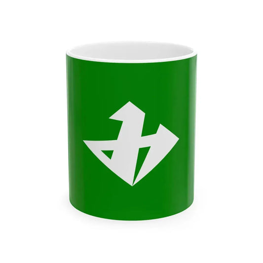 Flag of Mitake Nagano 1972-2005 (Japan) White Coffee Mug 11oz - Go Mug Yourself