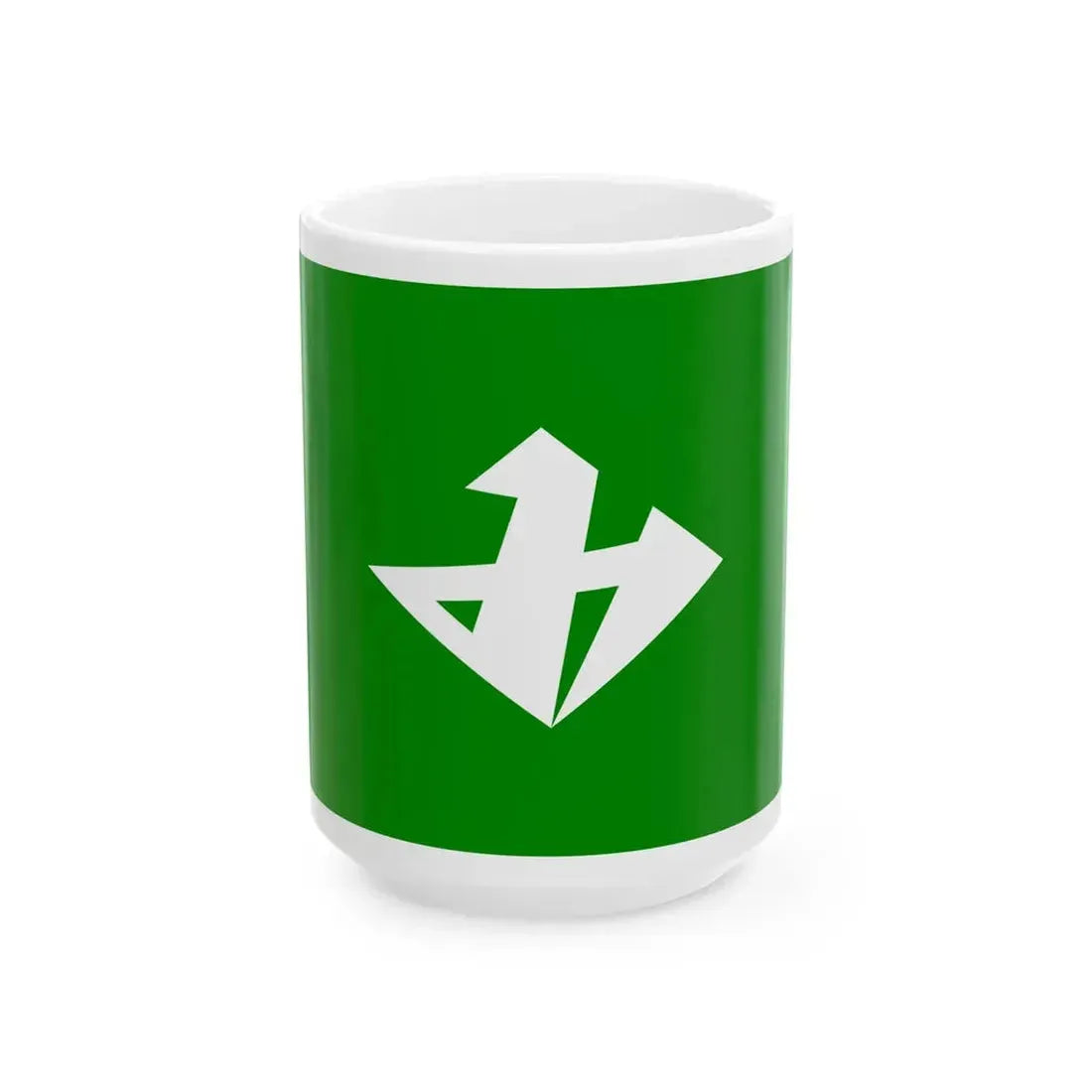 Flag of Mitake Nagano 1972-2005 (Japan) White Coffee Mug 15oz - Go Mug Yourself