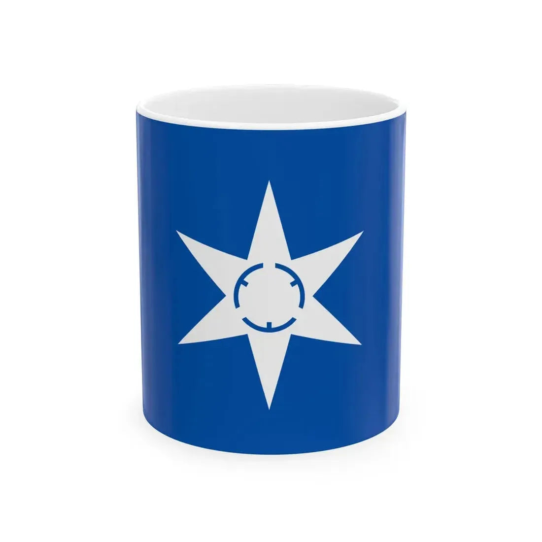 Flag of Mito Ibaraki (Japan) White Coffee Mug 11oz - Go Mug Yourself